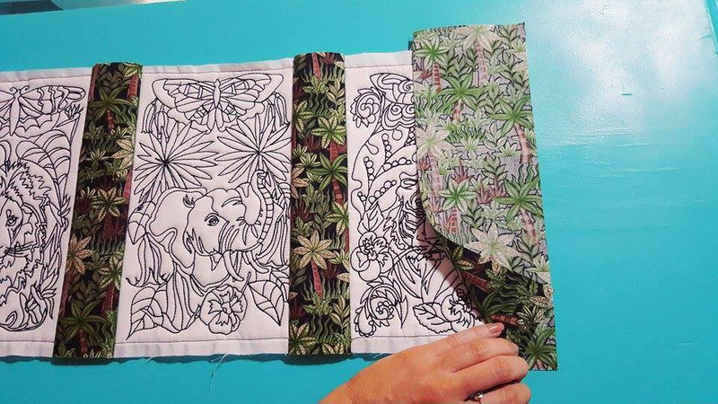 Jungle Table Runner Colouring 6x10 7x12 9.5x14 - Sweet Pea