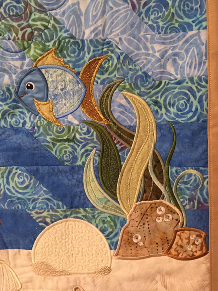 Under The Sea (Floating) Quilt 5x7 - Sweet Pea