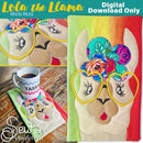 Lola the Llama Applique and Mugrug Sewing Pattern. | Sweet Pea.