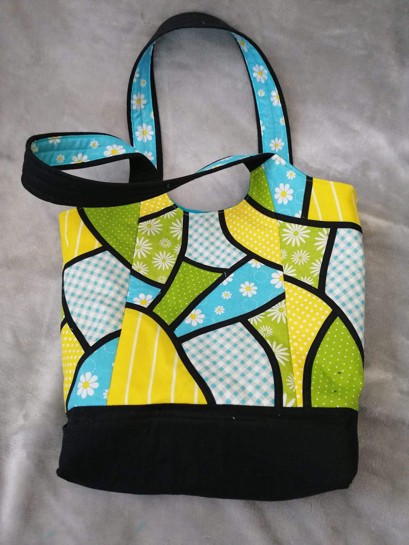 Scrappy Strips Quilted Tote Bag - laruedefleurs.com