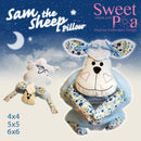 Sam The Sheep Pillow 4x4 5x5 6x6 - Sweet Pea