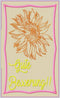 Sunflower Get Well Soon Mugrug 5x7 6x10 7x12 9.5x14 - Sweet Pea