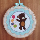 Teddy Bear Applique with Flowers or Balloons. | Sweet Pea.